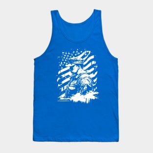 American Soldier Veteran Tank Top